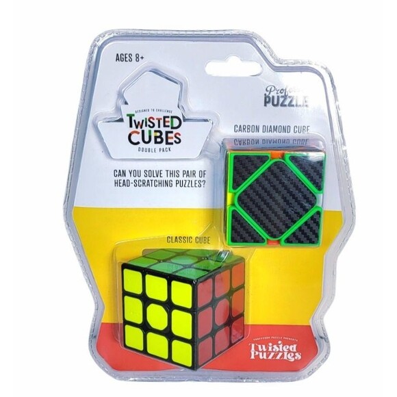 Professor Puzzle Twisted Cubes - Carbon And Classic Cubes Rubiks - Picture 2 of 4